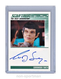 STAR TREK TNG HEROES & VILLAINS CAROLYN SEYMOUR AUTO