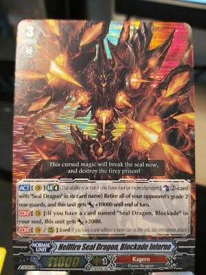 Hellfire Seal Dragon Blockade Inferno BT11/004EN NM - Image 1 of 2