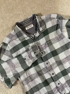 Tommy Bahama Shirt Large Canyon Beach Flannel Green Purple Soft Casual Preppy - Picture 1 of 12