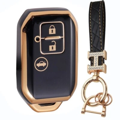 Fit Suzuki Baleno Ciaz Ertiga 3 Button TPU Remote Key Fob Silicone Case Cover - Image 1 of 4