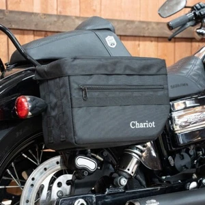Thrashin Supply Style Harley Street Bob Dyna Club Type Nylon Molle Saddlebags - Bild 1 von 8