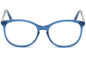 Swarovski SK5309 092 Blue Round Plastic Optical Eyeglasses Frame 52-16-140 RX 92 - Picture 1 of 4
