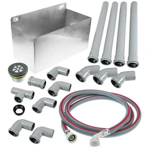 STAINLESS STEEL TUNDISH DRAIN PIPE INSTALL KIT & HOSE RATIONAL COMBI STEAM OVEN - Picture 1 of 24