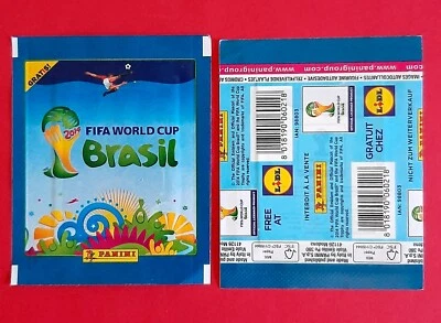 PANINI SEALED PACK FIFA WORLD CUP BRASIL 2014 LIDL GRATIS POCHETTE BUSTINA SOBRE - Imagen 1 de 3