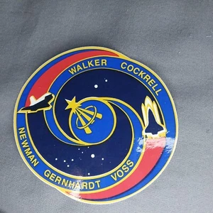 STS-69 Walker Cockrell Newman Gernhardt Voss Wake Shield Facility Sticker Decal - Picture 1 of 2