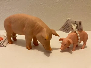 Figuras de plástico de granja de cerdo y lechón MOJO - 2010 CON ETIQUETAS figura de ganado - Imagen 1 de 24