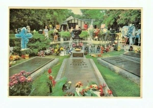 Elvis Presley Post Card of Elvis's Grave Marker - Picture 1 of 2