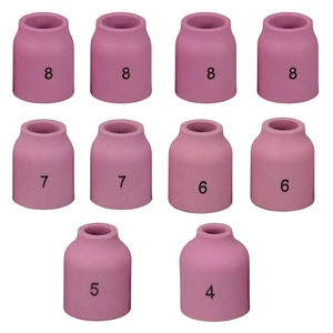 TIG Gas Lens Alumina Nozzle 53N Series #4 #5 #6 #7 #8 WP 9 20 24 25 Torch 10pk - Picture 1 of 7