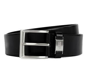 Hugo boss Leather Belt With Detail Branded On Loop 50224631 Black