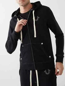 Sudadera con Capucha True Religion Para Hombre Logo de Buda Cremallera Negra NUEVA - ENVÍO GRATIS - Imagen 1 de 8