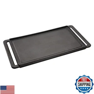 Cuisinart CCP-2000 Reversible Cast Iron Grill/Griddle Cookware Plate, Ribbed - Picture 1 of 5