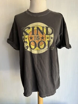 GIRL DANGEROUS "Kind Is Cool" Oversized Boyfriend Distressed T-Shirt Size Small - Image 1 of 4