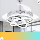 Bella Depot 42 in. LED Chrome Retractable Ceiling Fan w/ Light and Remote