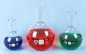 FLORENCE FLASK SET 3 BOILING FLAT BOTTOM FLASK 250-1000 - Picture 1 of 1