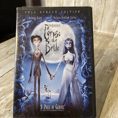 Tim Burtons Corpse Bride (DVD, 2006, Full Frame) New Factory Sealed - Imagem 1 de 3
