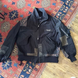 Come Des Garçons Homme Patch Bomber Jacket, Small, Black - Picture 1 of 10