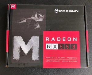 4GB AMD Radeon RX 550 - Stunning Visuals for Gaming & Professional Work New - Picture 1 of 3
