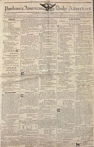 Newspaper / Poulson's American Daily Advertiser Wednesday Morning February 4 1st - Imagen 1 de 1