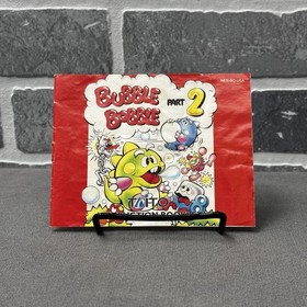 Bubble Bobble Part 2 Authentic Nintendo NES Original Manual Only