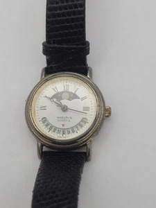 Vintage Watch-It Moon Phase Date Women's Analog Quartz Watch Working - Picture 1 of 16