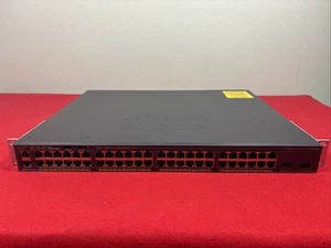 Cisco Catalyst WS-C2960X-48FPD-L Switch 48 Port PoE + Stacking Module V07 - Afbeelding 1 van 5