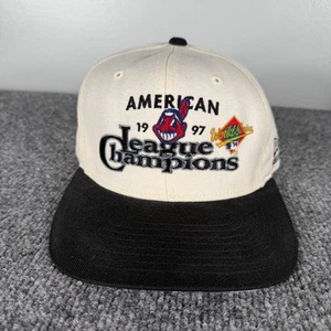 Gorra de béisbol vintage 1997 Cleveland Indians Chief Wahoo Snapback New Era - Imagen 1 de 8