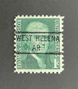 West Helena, Arkansas Type 841 Precancel - 1 Cent Jefferson - USA #1278 - POSTFRISCH - Bild 1 von 1