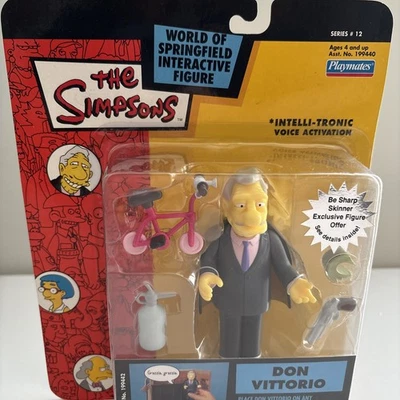The Simpsons Don Vittorio Playmates Interactive Figure Series #12 - 2003 - NEW - Image 1 of 3