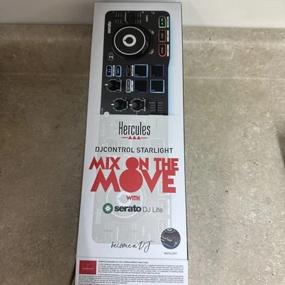 Hercules DJ Control Starlight Compact Mix On The Move with Serato DJ LITE - NIOB - Image 1 of 4