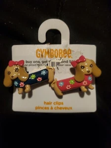 Gymboree Girls NWT New With Tags Puppy Dog Hair Clips Set Of 2 - Picture 1 of 1