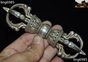6 Zoll Tibetischer Buddhismus Tempel Tiantie Vajra Dorje Phurpa Exorzismus Talisman Faqi Statue - Bild 1 von 9