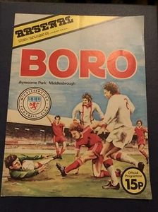 1978 Middlesbrough V Arsenal English Soccer/football Programme - Picture 1 of 2