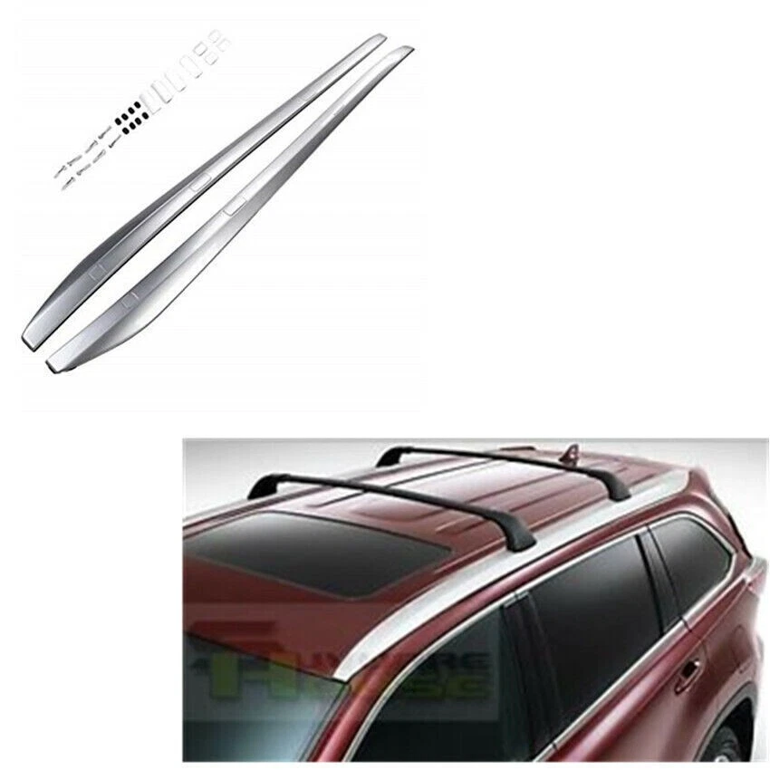 For 14-19 Toyota Highlander LE OE Style Roof Rack Side Rail a pair Set Foto 1 de 1
