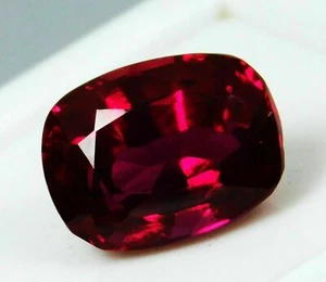 9.20 Cts Mozambique Red Ruby Cushion Cut L Thanksgiving - Picture 1 of 3