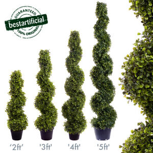 Best Artificial Spiral Boxwood Buxus Topiary Outdoor Twist Garden Home Trees