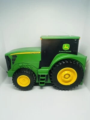 Tomy Ertl JOHN DEERE Green Plastic Tractor Carry Case Storage Tractor - Image 1 of 4