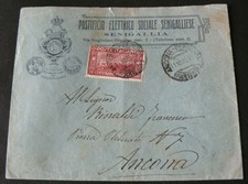 PASTIFICIO  SENIGALLIESE  1926 - BELLA   BUSTA  VIAGGIATA  PER  ANCONA