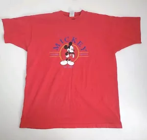 Vintage Disney Herren XL Hemd 90er USA Jerry Leigh Einzelstich Mickey bestickt - Bild 1 von 13