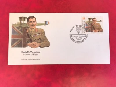 MICRONESIA 1993 FDC PIONEERS OF FLIGHT HUGH TRENCHARD WW2 FATHER OF THE RAF - Image 1 of 2