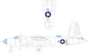 EDUARD 1/48 Mask Aircraft- B26B Marauder National Insignia for ICM EDUEX1046-W - Picture 1 of 1