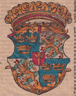 1614 Sebastian Munster Cosmographia Stemma Della Svezia A Colori