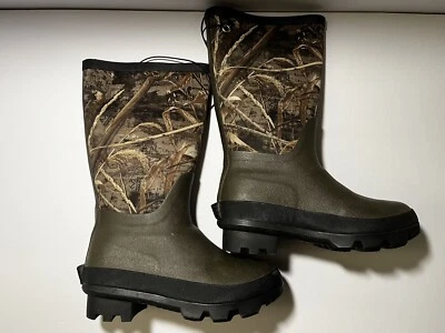 Realtree Max-5 Sunrain boots Green Camo Sz 6 - Image 1 of 4