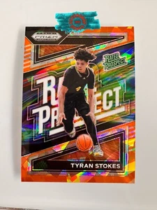 2024 Panini Prizm Draft Picks #8 Tyran Stokes Rated Prospect Orange Ice - Picture 1 of 1
