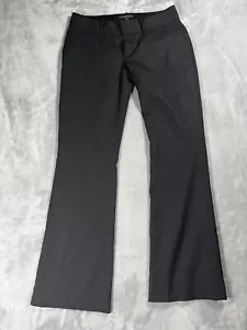 Banana Republic Ryan Fit Women Size 8 Black Striped Wool Stretch Wool - Picture 1 of 13