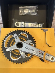 NOS Control Tech RAGE OS BB30 Triple Crankset 175mm 44/32/22T BCD 104-64 Silver - Picture 1 of 13