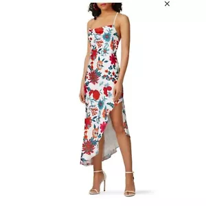 Haney Goldie Floral White Red Dress size 4 NWT - Picture 1 of 5