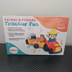 Bambiya Farmer & Friends Tractor Fun 18m+ Light Up And Sounds/Melodies Toy - Picture 1 of 6