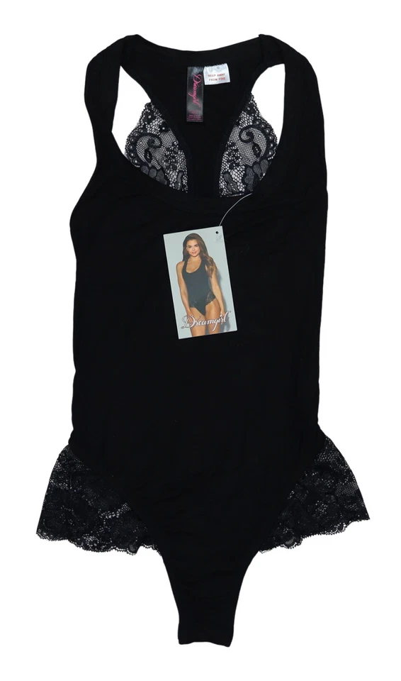 Body Dreamgirl Correa Ancha Borde de Encaje Sin Alambres Color S Nuevo con Etiquetas Negro Foto 1 de 2