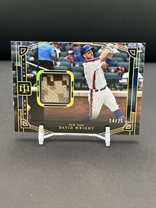 2023 NATIONAL TREASURES DAVID WRIGHT FIELD GEAR GAME USED CAMO PATCH #14/25