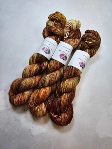 Hand dyed SW Merino / Nylon yarn, DK weight, 100g, CONKER - Picture 1 of 6